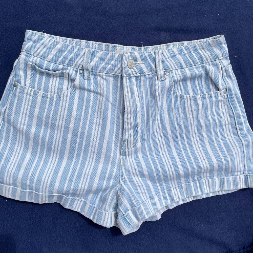 PacSun striped jean shorts size 28